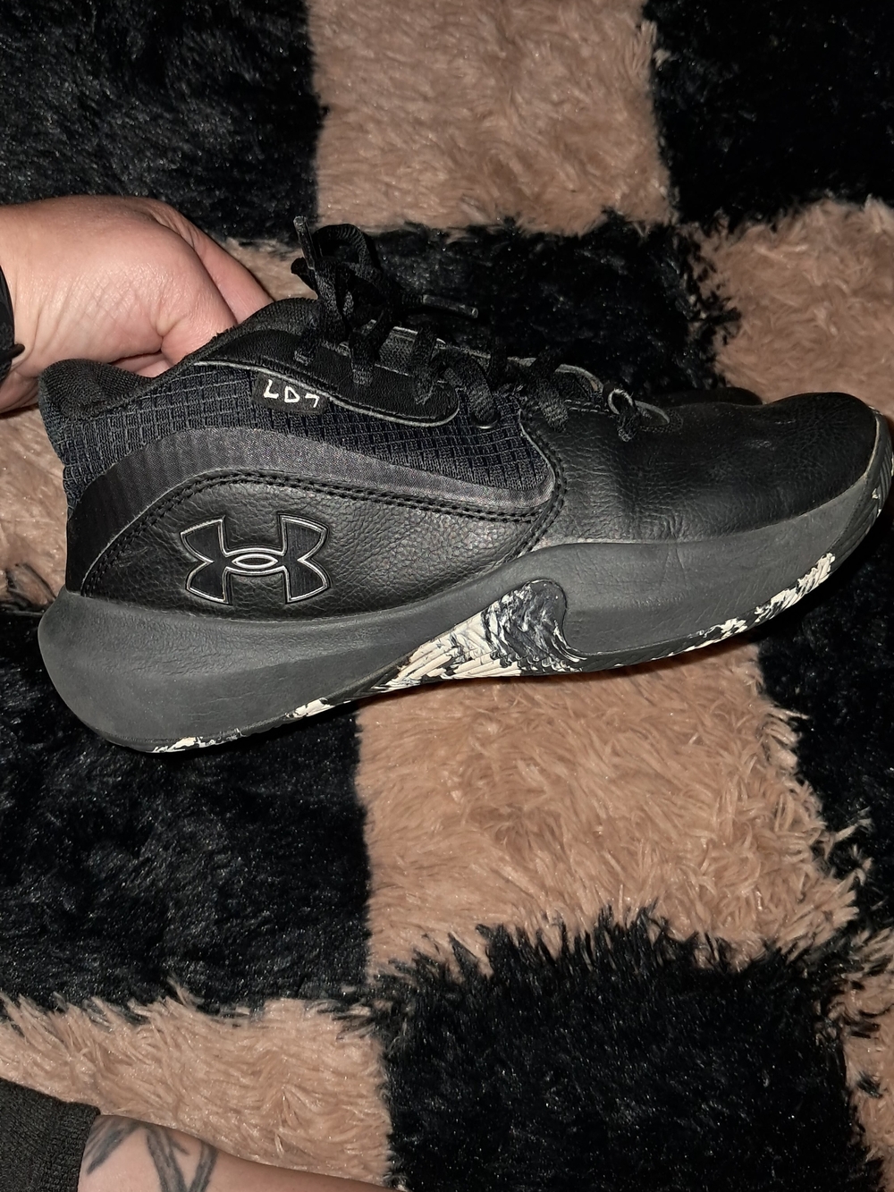 Under Armour Boy's Black LD7 Athletic Shoes